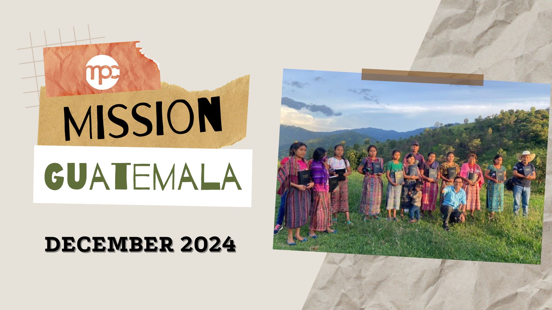 MPC Adult Mission Trip to Guatemala

Click here for more details & application. 
